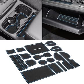 SENSHINE for Honda CR-V CRV Accessories 2023 2024 Cup Holder Insert Center Console Liner Trim Door Packet Mats Non-Slip Anti Dust Premium Custom Interior 18PC Set (Black Trim)