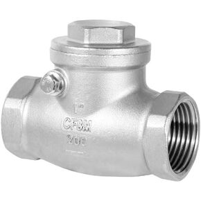 1/2" Stainless Steel Check Valve, NPT Threaded Horizontal Check Valve Check valve to prevent backflow, check valve for water, oil and air, also available with compressor DN15