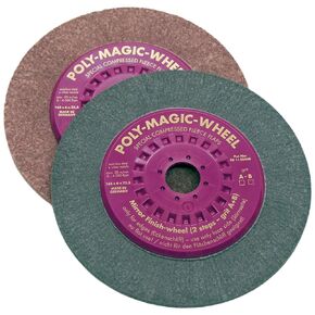 C.S. Unitec 96720 Poly-Magic-Wheel Dry Polishing Abrasive Disc, 6-1/2" Diameter, 7/8" Arbor, A/80 Grit (Pack of 5)