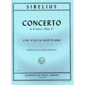 Concerto in D Minor, Opus 47 [Violin/Piano format]