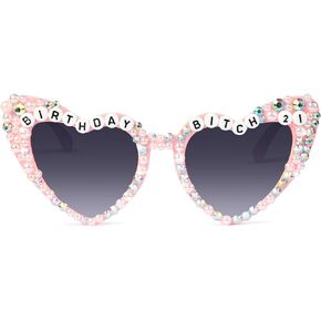 LONAI Birthday Glasses for Women, Birthday Party Gifts Accessories 'Birthday Queen' Birthday Sunglasses for Happy Birthday