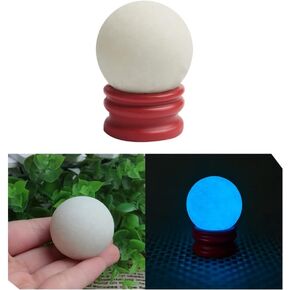 Comimark 1PCS 65g Rare !InGlow in The DarkIn Quartz Crystal Sphere Ball - Blue Luminous! + Stand, LY1507