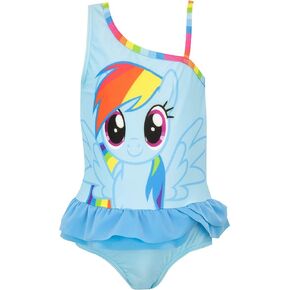 My Little Pony Girls' Swimsuit Blue Size 5