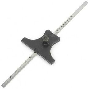 Stainless Steel Ruler Engineer's Depth Gauge Metric & Imperial 6" Ruler (150 mm)