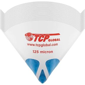TCP Global - Case of 1000 - Paint Strainers with Ultra-Fine 125 Micron Filter Tips - Premium Pure Blue Ultra-Flow Blue Nylon Mesh - Cone Paint Filter Screen - Finely Strain Auto, Car, House Paint