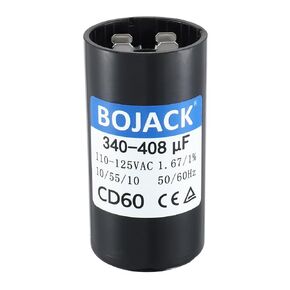 BOJACK 340-408 uF/MFD 110-125 VAC 50/60 Hz Universal Round Start Capacitor Electric Replacement Parts