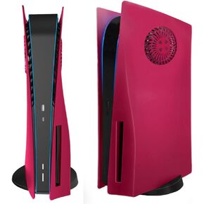 BGGCHEECA PS5 Console Cover Plates Compatible for Playstation 5 Console Disc Edition, ABS PS5 Cover Plates with Fan Vents, Hard Shockproof Anti-Scratch Replacement Protective Shell PS5 .SO-PS(Purple) in Kuwait