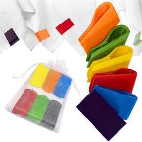 Gearu Towel Keep - 6 Pack Towel Tags - Colored Towel Clips for Identification of Your Towel - Towel Clip