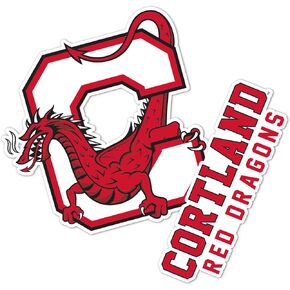Desert Cactus SUNY Cortland Red Dragons State University of New York Sticker Vinyl Decal Laptop Water Bottle Car Scrapbook (4 Inch Set V1)