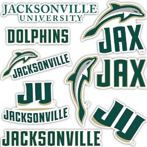 Desert Cactus Jacksonville University Sticker Dolphins Jax Stickers Vinyl Decals Laptop Water Bottle Car Scrapbook T2 (Type 2)