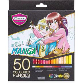 أقلام تلوين من MASTERART، 50 لونًا، مجموعة MANGA مجموعة خاصة لتلوين الأطفال والكبار in Kuwait