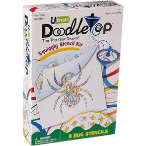 U-Create Doodletop Squiggly Stencil Kit - Bug