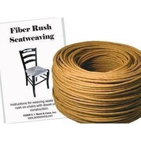 السادس. مجموعة Reed & Cane, Inc. Fiber Rush KIT 5/32 كرافت براون مع كتيب تعليمات