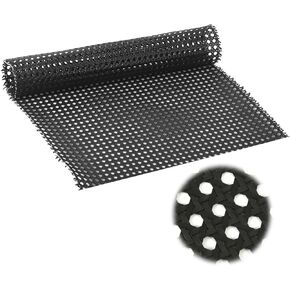 1 Roll Woven Cane, 11.81 Inchx3.28ft PE Plastic Rattan Fabric Roll Cane Webbing Roll Mesh Rattan Fabric Caning Material for Furniture Chair Cabinet Ceiling