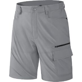 KEFITEVD Men's Hiking Shorts Outdoor Casual Quick Dry Water Resistant Lightweight Cargo Fishing Tactical Shorts