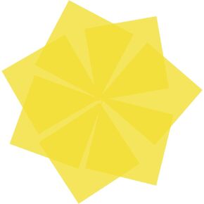 8 pcs Universal Flash Gel Light Filter Color Correction Colored Overlays Transparent Color Film Lighting Gel Filter Plastic Sheets Correction 7.8 by 7.8 Inches for Film, Video, Photo, Stage (Yellow)