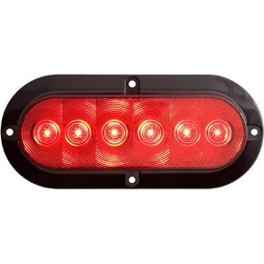 Optronics STL73RBP 6" Oval Sealed LED Stop/Turn/Tail Light, Red