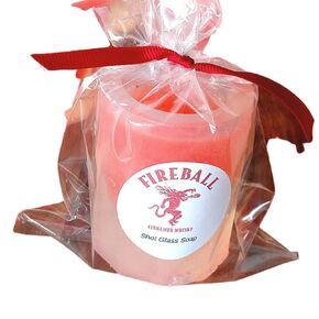 Cinnamon Whiskey Shot Glass Soap. Funny Gag Gifts for Men and Women. Unique Stocking Stuffers