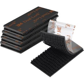 Dual Lock Fastener,1in x 2in 10pcs Reclosable Interlocking Tape Heavy Duty Adhesive Hook Lock Sticky Back Mushroom Mounting Tape,Black Color,for Indoor and Outdoor.