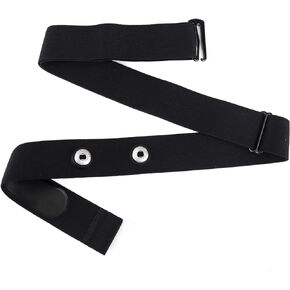hoeslaw Heart Rate Monitor Strap Replacement Compatible with Polar H10 H9 H7, Adjustable Length 65-95cm Heart Rate Monitor Chest Strap (Black)