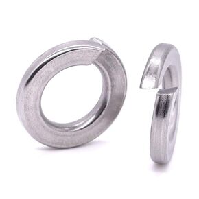 M5 Split Lock Washer Spring Lock Washer (5.1-5.4mm ID), 304 Stainless Steel 18-8, Bright Finish, Pack of 100