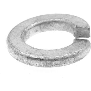Prime-Line 9082286 Medium Split Lock Washers, 3/8 In., Hot Dip Galvanized Steel (50 Pack)