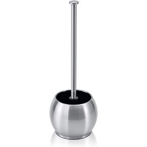 ToiletTree Products Stainless Steel Plunger - Heavy Duty Toilet Bowl Plunger with Holder for Bathroom Essentials and House Cleaning Tools - Stainless Steel, 6.5" x 6.5" x 18.5"