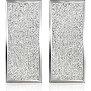 Milalei W10208631A Microwave Grease Filter 13" x 6"(2 Pack) Aluminum Mesh Screen Replacement for Whirlpool GE Maytag Microwave filter