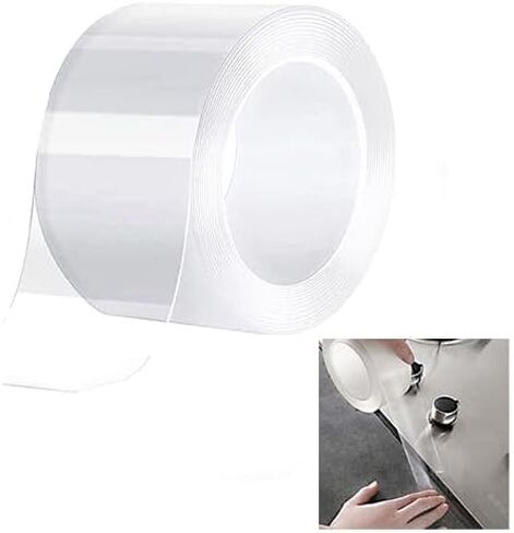 Clear Caulk Strip, 2 Inch x 33 Feet Self Adhesive Caulk Tape Caulking Sealing Tape for Kitchen Countertop Sink Bathtub Bathroom Shower Toilet and Floor Wall Edge Protector in Saudi Arabia