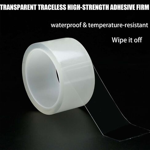 Clear Caulk Strip, 2 Inch x 33 Feet Self Adhesive Caulk Tape Caulking Sealing Tape for Kitchen Countertop Sink Bathtub Bathroom Shower Toilet and Floor Wall Edge Protector in Saudi Arabia