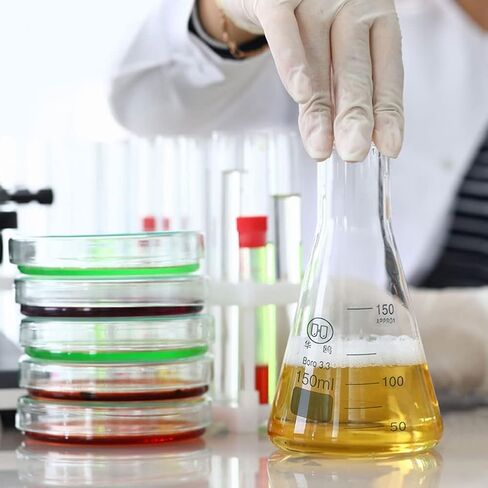 ADAMAS-BETA 3pcs Erlenmeyer Flask Lab Chemistry Glass Flasks Science Beakers Set 50ml,150ml,250ml Flat Bottom Glassware in Kuwait