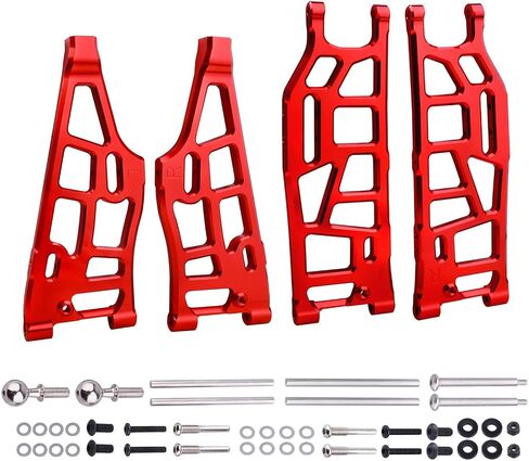 HobbyPark Anodized Aluminum Lower Arms for Arrma Kraton, Notorious, Talion, Outcast 6S Blx – High-Performance Front & Rear Upgrade Set (4-Pack) (Green) in Saudi Arabia