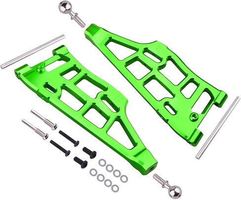 HobbyPark Anodized Aluminum Lower Arms for Arrma Kraton, Notorious, Talion, Outcast 6S Blx – High-Performance Front & Rear Upgrade Set (4-Pack) (Green) in Saudi Arabia