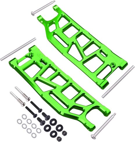 HobbyPark Anodized Aluminum Lower Arms for Arrma Kraton, Notorious, Talion, Outcast 6S Blx – High-Performance Front & Rear Upgrade Set (4-Pack) (Green) in Saudi Arabia