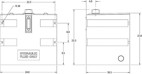 Buyers Products SMR25P Reservoir, 25 Gallon, Port in Saudi Arabia