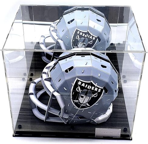 خوذة كرة القدم من الأكريليك صندوق عرض مرآة 2 مستوى عرض أحذية حماية من الأشعة فوق البنفسجية in Kuwait