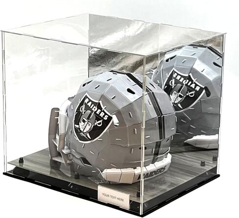خوذة كرة القدم من الأكريليك صندوق عرض مرآة 2 مستوى عرض أحذية حماية من الأشعة فوق البنفسجية in Kuwait