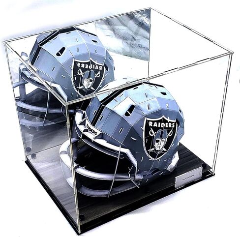 خوذة كرة القدم من الأكريليك صندوق عرض مرآة 2 مستوى عرض أحذية حماية من الأشعة فوق البنفسجية in Kuwait