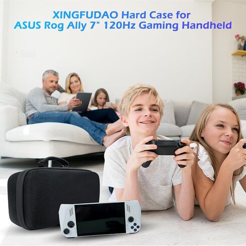 XINGFUDAO Hard Case for ASUS ROG Ally 7" 120Hz Gaming Handheld, ROG Ally Game Console Organizer with Large Capacity, Portable Carrying Bag for Rog Ally Gaming Accessories (Gray) in Kuwait