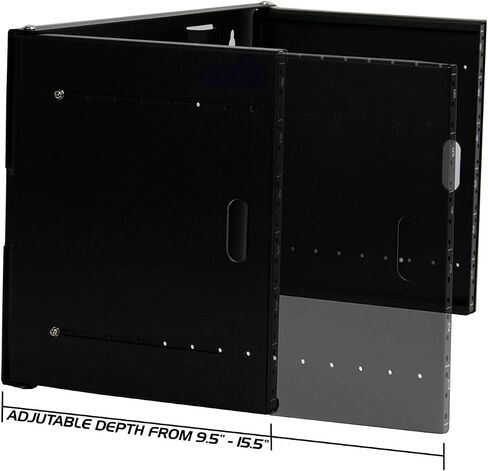 Ares Vision 6U 19 بوصة حامل حامل تثبيت على الحائط قابل للتمديد من الصلب شديد التحمل لمعدات الشبكة 6U in Saudi Arabia