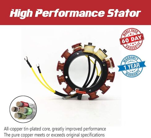jetunit Stator for Johnson Evinrude OMC Sea Drive 173-4288 583561 584288 Outboard 120 130 140 HP 35 AMP 4/8 Cylinder 2-Stroke 2.0 L 1988-1999 in Saudi Arabia