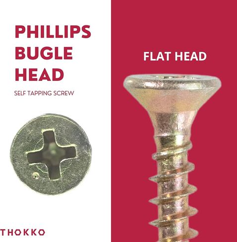 Thokko Zinc Coated Coarse Thread Countersunk Phillips Heavy Duty Wood/Self Drilling Drywall Screws with Bugle Head (#7 x 2 in., 150) in Kuwait