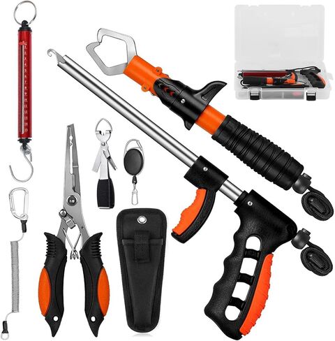 Tuenort Multifunctional Fishing Tools Set, Fishing Pliers, Fish Hook Remover, Fish Lip Gripper, Handheld Digital Fishing Scale (Not Included Battery), Fishing Gear, Fishing Gifts for Men Dad in Kuwait