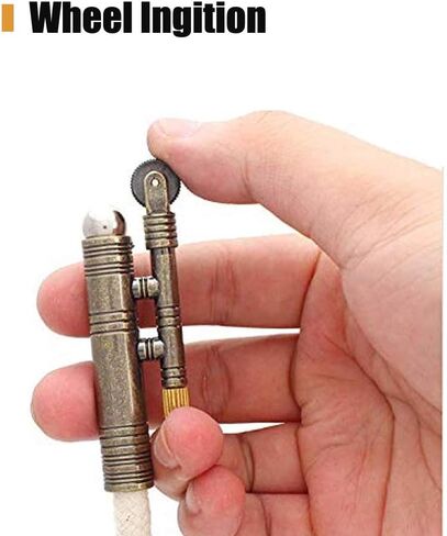 3PCS Windproof Rope Lighter Sailors Trench Vintage Lighter WWII Lighters Portable Survival Shepherds Lighter Outdoor Camping, No Need for Kerosene/Gas, Gifts Army Navy (Bronze, Silver, Gold) in Saudi Arabia