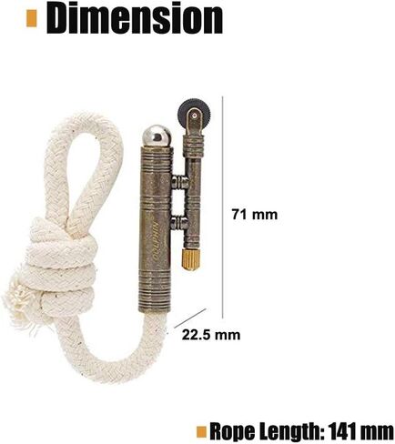 3PCS Windproof Rope Lighter Sailors Trench Vintage Lighter WWII Lighters Portable Survival Shepherds Lighter Outdoor Camping, No Need for Kerosene/Gas, Gifts Army Navy (Bronze, Silver, Gold) in Saudi Arabia