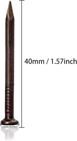 مسامير الاسمنت 50 قطعة مسمار معدني طول 1.57 "الكربون الصلب مسمار الاسمنت مسمار جدار مسمار مجلس تعزيز الأظافر in Kuwait