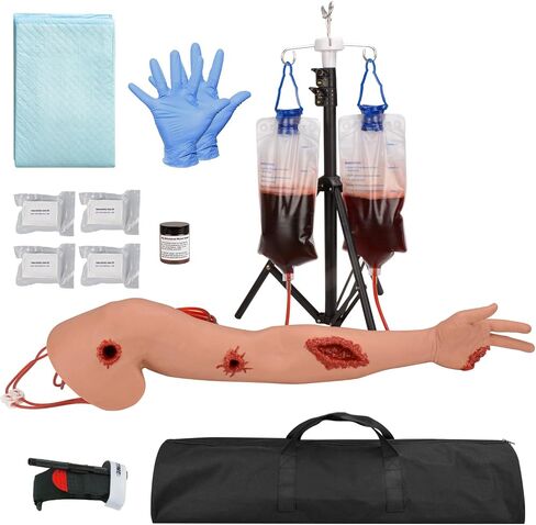 Wound Packing Arm Trainer, Haemorrhage Control Simulator for Tourniquet Training and Stop The Bleed Training-Light in Saudi Arabia