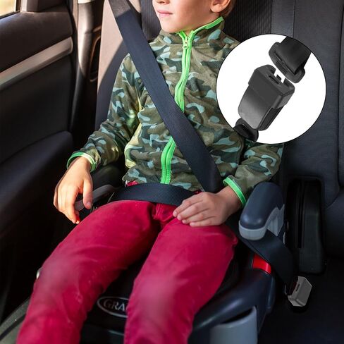 Molain 2Pcs Car Seatbelt Buckle Guard, Children Seat Belt Lock Seatbelt Buckle Cover with 2 Keychains Buckle Guard Fit Most Car (Safe Black) in Saudi Arabia