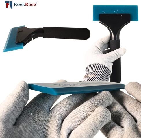 5'' Pro Squeegee Blade for Flat Glass Wipeout - Window Tint Film Installation - Rubber Flat Glass Tool for Home Glass, Mirrors, and Windows in Kuwait