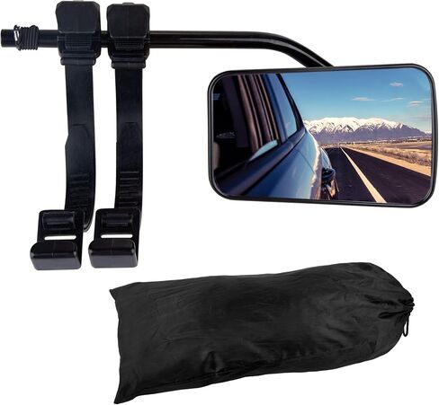 Cartman Universal Clip-on Towing Mirror, Extended Mirrors for Towing, 360 Degree Rotation Adjustable, Vibrationless, Secure Fit, 2PK in Saudi Arabia